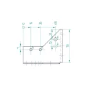 Arras CF 72250 külső gerendatartó, 100x80 mm (lv 2mm, tűzihorganyzott)