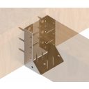 Arras CF 72302 belső gerendatartó, 80x120 mm (lv 2mm, tűzihorganyzott)