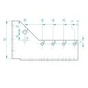 Arras CF 72302 belső gerendatartó, 80x120 mm (lv 2mm, tűzihorganyzott)