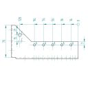 Arras CF 72308 belső gerendatartó, 90x145 mm (lv 2mm, tűzihorganyzott)