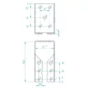 Arras CF 72309 belső gerendatartó, 45x97 mm (lv 2mm, tűzihorganyzott)