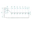 Arras CF 72324 belső gerendatartó, 80x180 mm (lv 2mm, tűzihorganyzott)