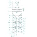 Arras CF 72324 belső gerendatartó, 80x180 mm (lv 2mm, tűzihorganyzott)