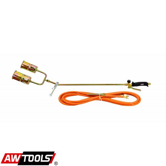 AWTools 13855 dupla gázégő szett, 5 m tömlővel (82 kW)