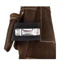AWTools Black Line 30604 profi övtáska, velúr bőr - 29,5x26 cm (3 zseb)
