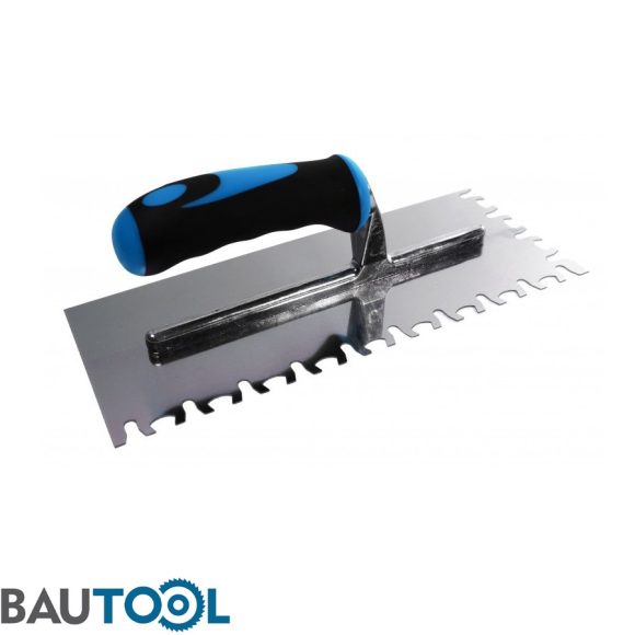 Bautool Tigris fogzású glettvas 280x115 mm (inox, 2K gumírozott nyél)