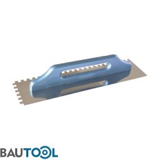   Bautool 9188/S20 fogzott svájci glettelő 20x20 mm - 480x130 mm (inox, lakkozott fa nyél)