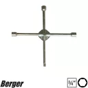 Berger 040209-0002 keresztkulcs CrV - 3/4"+24x27x32 mm