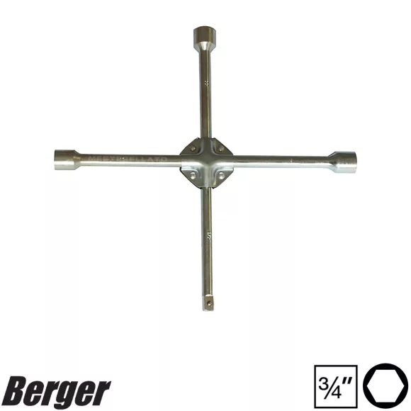 Berger 040209-0002 keresztkulcs CrV - 3/4"+24x27x32 mm