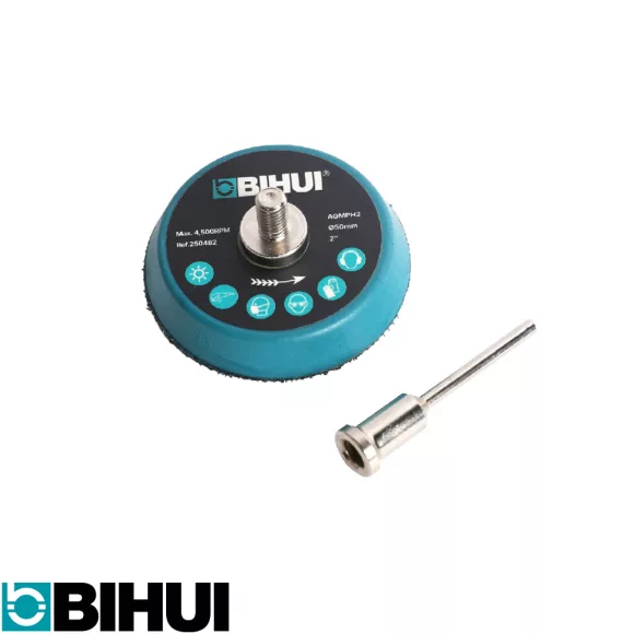 BIHUI AGMPH2 tépőzáras mini gumitányér, M5/csapos - 50 mm