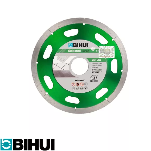 BIHUI DCDS125 B-Slim vékony gyémánttárcsa (csempe, kerámia, porcelán) - Ø125 x1,1x22,2 mm