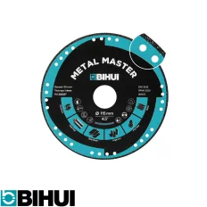   BIHUI DSBC115 gyémánt vágótárcsa, folyamatos él (acél, alu, fém), Ø 115x1,4x22.2 mm