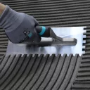 BIHUI PTSB08 fogazott glettvas 8x8 mm - 280x120 mm (0,7 mm vtg inox penge - 2K nyél)