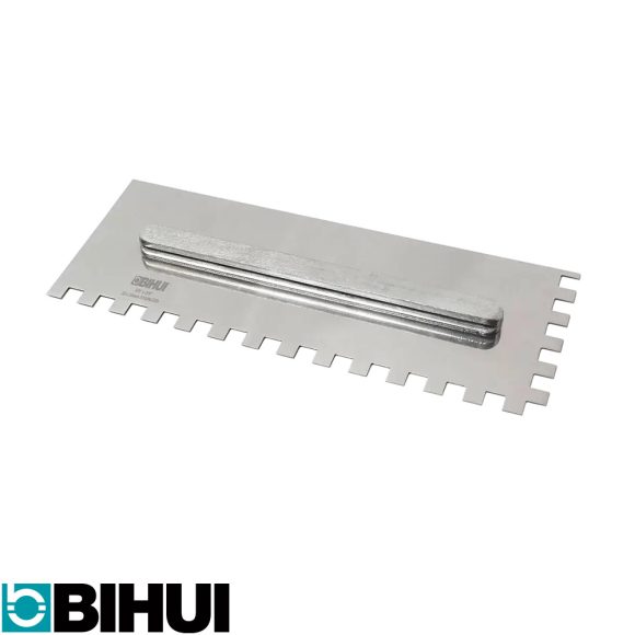 BIHUI PTSJ10 fogazott simító lap 10x10 mm - 280x115 mm (0,7 mm vtg, inox, Switch System)