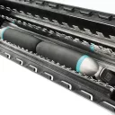 BIHUI PTSJK9 svájci fogazott glettelő készlet 480x130 mm - 9 részes (inox, 2K gumírozott nyél)