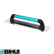   BIHUI PTSM12 svájci fogazott glettvas 12x12 mm - 480x120 mm (0,8 mm vtg inox penge - alu nyél)