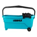 BIHUI TWS19 profi burkoló vödör szett, 19 L (vödör, görgők, rács, szivacsos- és fugázó simító)