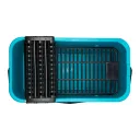 BIHUI TWS19 profi burkoló vödör szett, 19 L (vödör, görgők, rács, szivacsos- és fugázó simító)