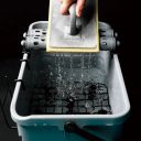 BIHUI TWS24 burkoló vödör szett, 24 L (vödör, görgők, rács, szivacsos simító)