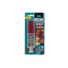   BISON EPOXY 5 MINUTES gyorskötésű kétkomponensű epoxi ragasztó (5 perc) 24 ml