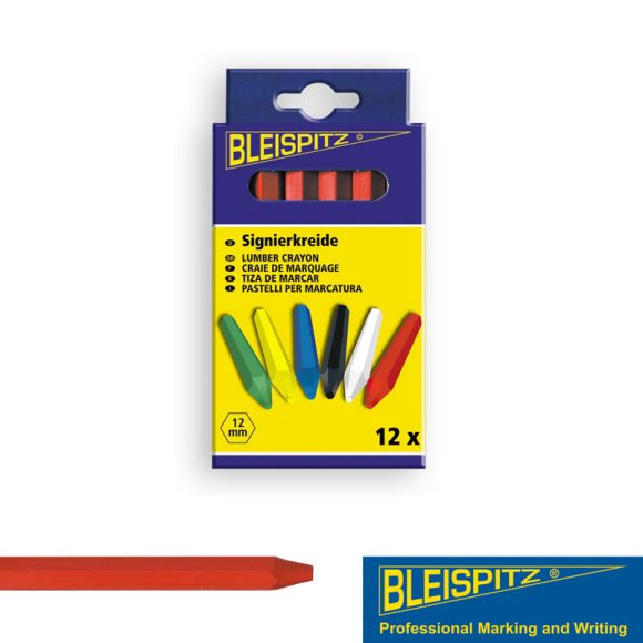 Bleispitz 0136 jelölő zsírkréta 12x120 mm (piros)