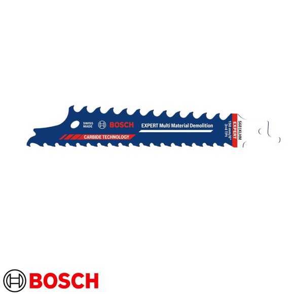 BOSCH S681KLHM Demolition univerzális bontó szablyafűrészlap, 3-4 Tpi karbid fogazás 150x25x1,25 mm