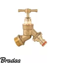 Bradas BR-KCR3434 sárgaréz kerti csap, döntött - 3/4"