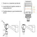 Bradas Black Line ECO-4124 univerzális csapcsatlakozó - max 40 mm