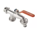 Bradas GKK0512 karos kerti csap 1/2" - dupla KM - 3/4"