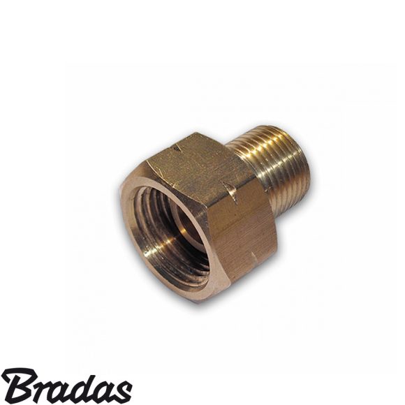 Bradas PRA1 kétrészes csatlakozó hollander - W21,8 L BM >>> 3/8"L KM