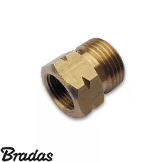   Bradas PRA2 csatlakozó adapter, sárgaréz - 3/8"L BM >>> W21,8 L KM