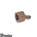 Bradas PRA6 gáz hollander, lapos csatlakozás tömítéssel, sárgaréz - 3/8"L BM >>> 9-10 mm