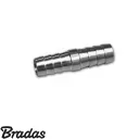 Bradas SE1-1P12-STEEL tömlővéges toldó, acél - 12 mm