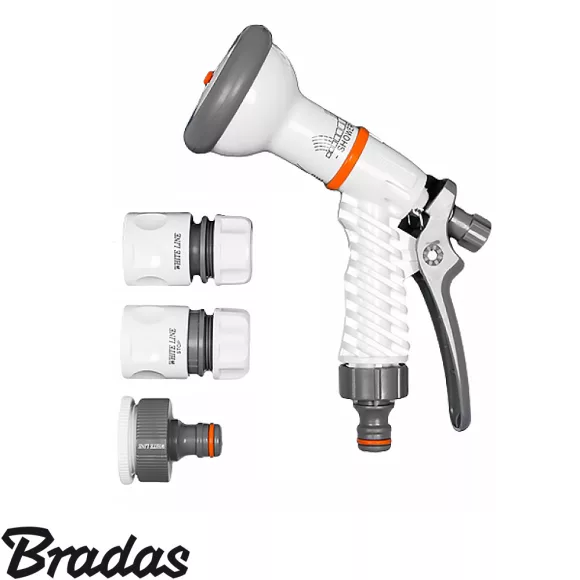 Bradas White Line WL-EN1TSET öntözőpisztoly készlet - 1/2" (4 részes)