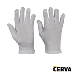 CERVA KITE fehér pamutkesztyű (méret: 10)