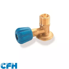   CFH AV 121 csatlakozó szelep - 7/16" palack >>> 3/8"LH