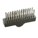 CFH UBS 670 térkő és fugatisztító kefe teleszkópos nyéllel 82-143cm (2 db acél sörtés fejjel)