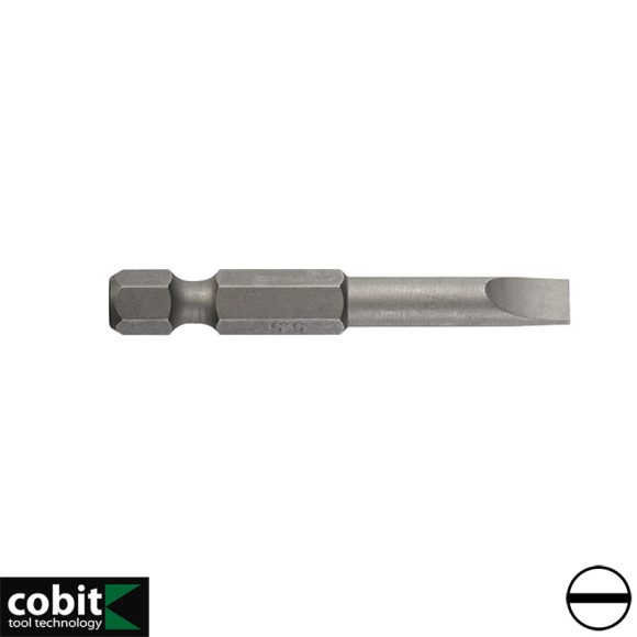 Cobit Industrie 01042 lapos bit behajtó S2 acél - SL 8x50 mm (1/4" - 1,6 mm vtg penge)