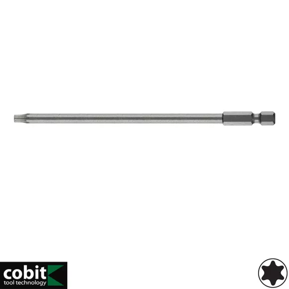 Cobit Industrie 03808 Torx bit behajtó, torziós, S2 acél, 1/4" - T30x200 mm (1/4")