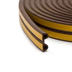   Delight 11597BR-100 öntapadó EPDM gumi tömítő szalag 9x5,5 mm - barna (P-profil)