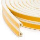 Delight 11597WH-100 öntapadó EPDM gumi tömítő szalag 9x5,5 mm - fehér (P-profil)