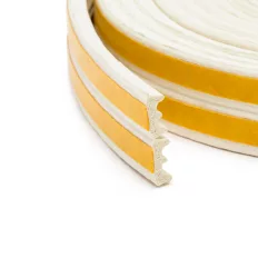   Delight 11598WH-100 öntapadó EPDM gumi tömítő szalag 9x4 mm - fehér (E-profil)