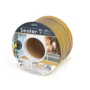 Delight 11599BK-15-50 öntapadó EPDM gumi tömítő szalag 21x15 mm - fekete (D-profil)