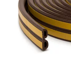   Delight 11599BR-100 öntapadó EPDM gumi tömítő szalag 9x6 mm - barna (D-profil)