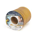 Delight 11599BR-100 öntapadó EPDM gumi tömítő szalag 9x6 mm - barna (D-profil)