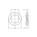 csavart rugós alátét 25 (44) mm (M24) (DIN 137B, horganyzott)