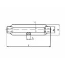 nyitott feszítőanya M30 (DIN1480, horganyzott, szerelvény nélkül)