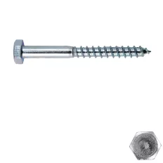 Hatlapfejű állványcsavar 10x100 (DIN 571, horganyzott)