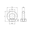 gyűrűs anya M24 - C15E (DIN582, horganyzott)