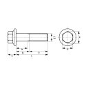 Peremes hatlapfejű csavar M12x55 RM - 8.8 (DIN 6921, bordázott, horganyzott)